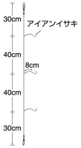 実船ひとひろ落し込み TYPE-Ａ カラ鈎