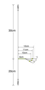 ちょい投シャコ仕掛３本鈎